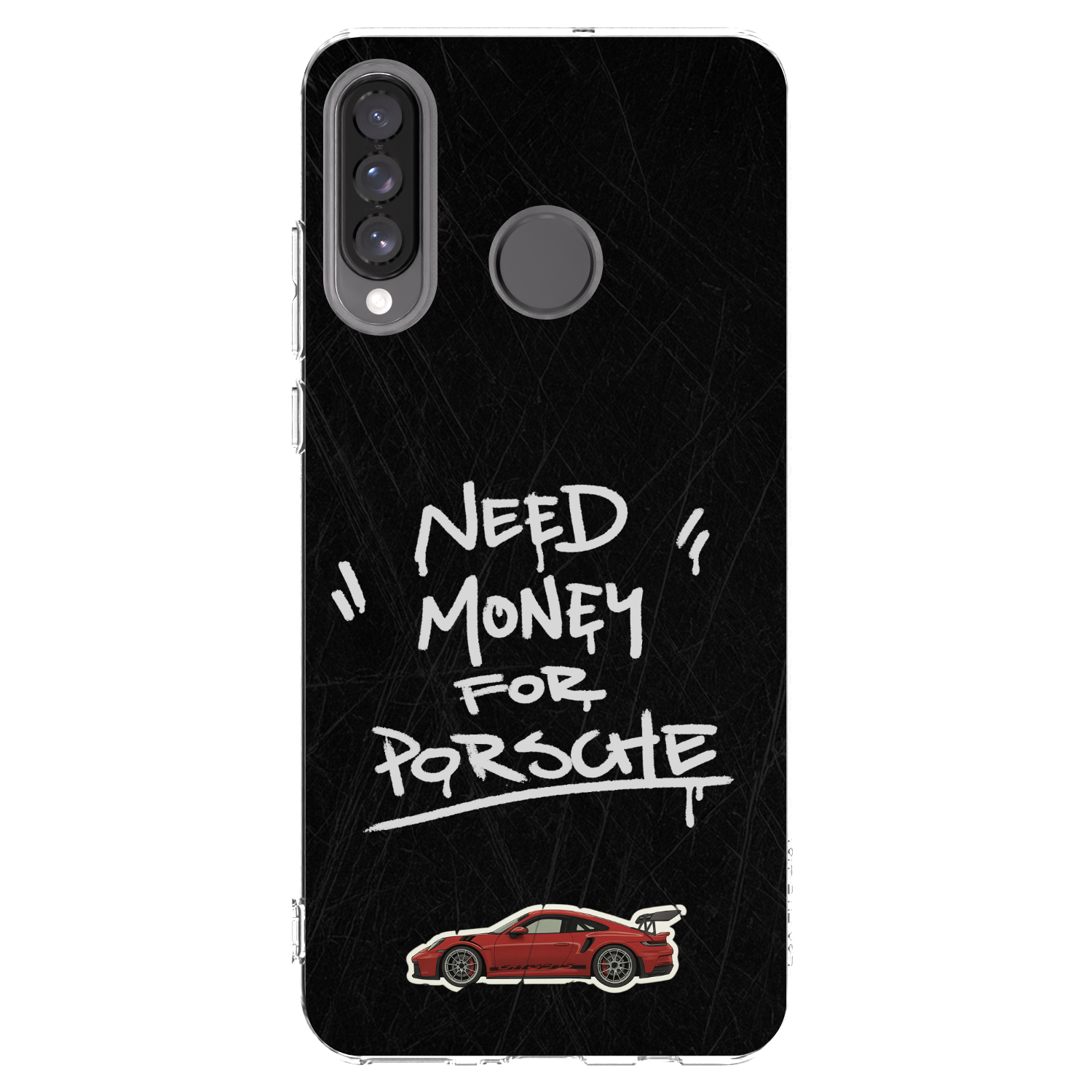 Picasee silikonska prozirna maskica za Huawei P30 Lite - Dark Racer