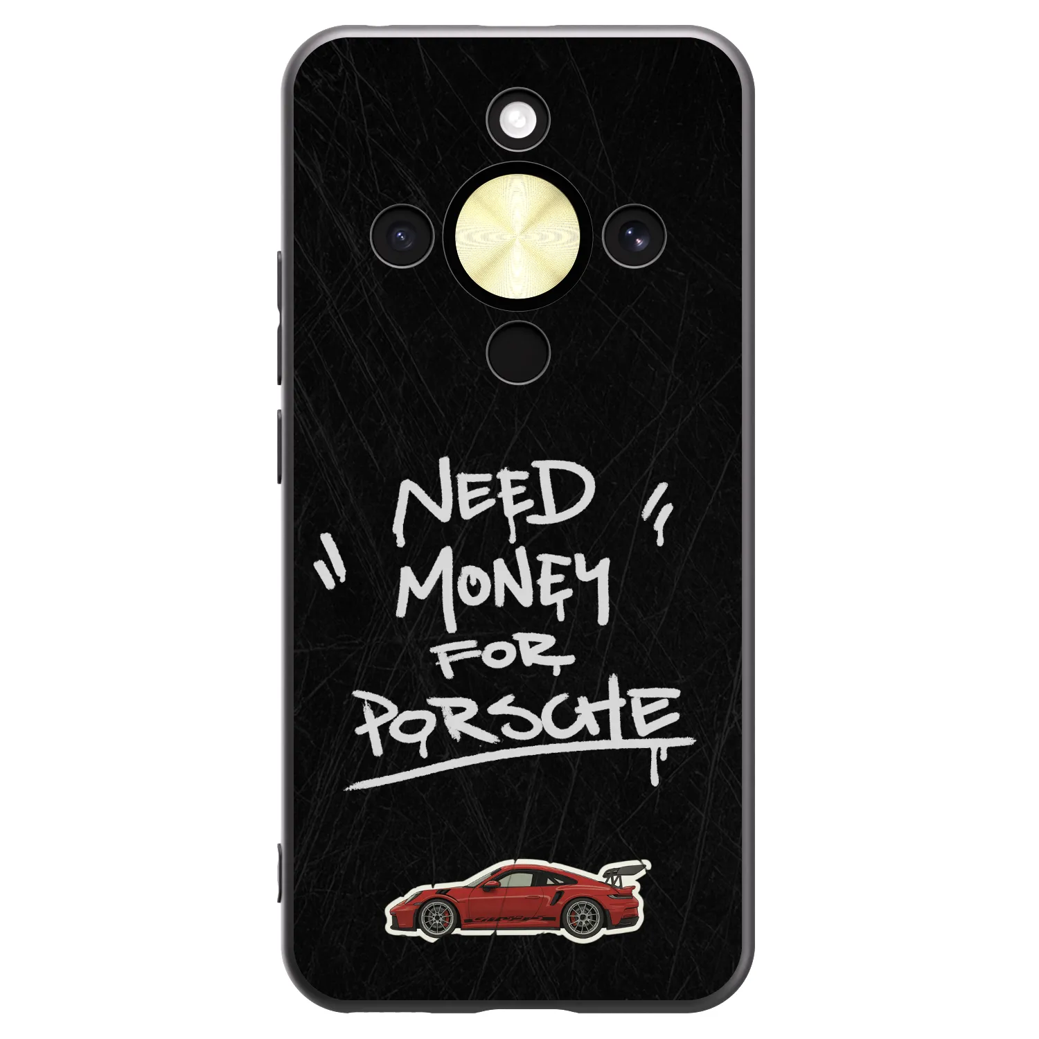 Picasee crna silikonska maskica za Honor Magic8 Lite 5G - Dark Racer