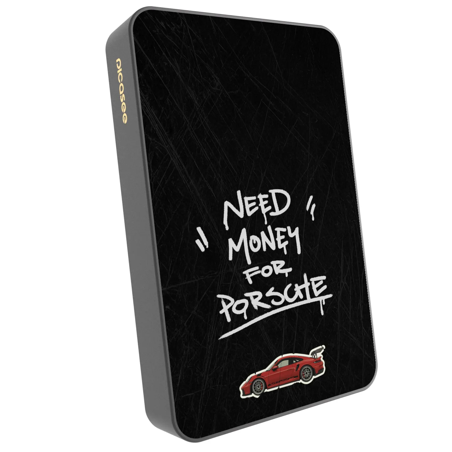 Picasee Prijenosni punjač s MagSafe 10 000 mAh Sivo - Dark Racer