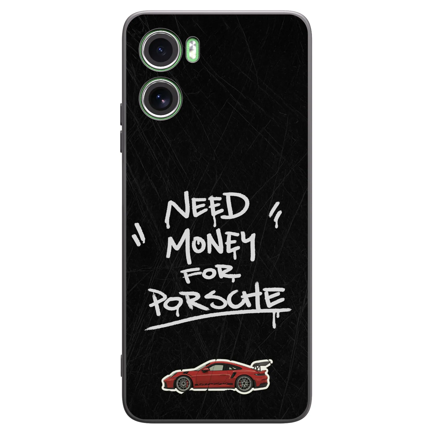 Picasee crna silikonska maskica za Motorola Moto G06 - Dark Racer