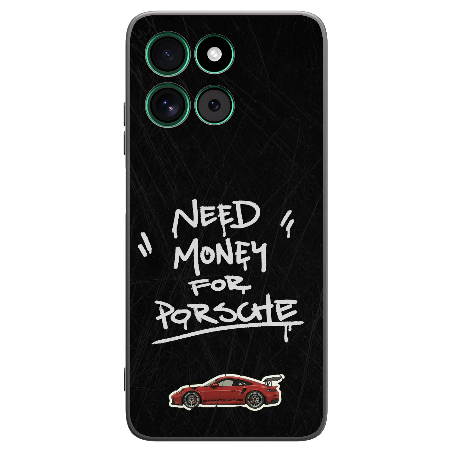 Picasee crna silikonska maskica za Motorola Moto G57 Power - Dark Racer