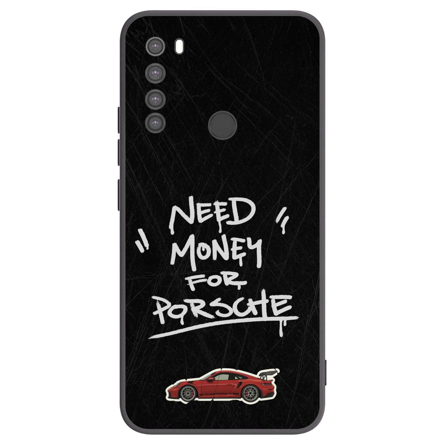 Picasee crna silikonska maskica za Xiaomi Redmi Note 8 - Dark Racer