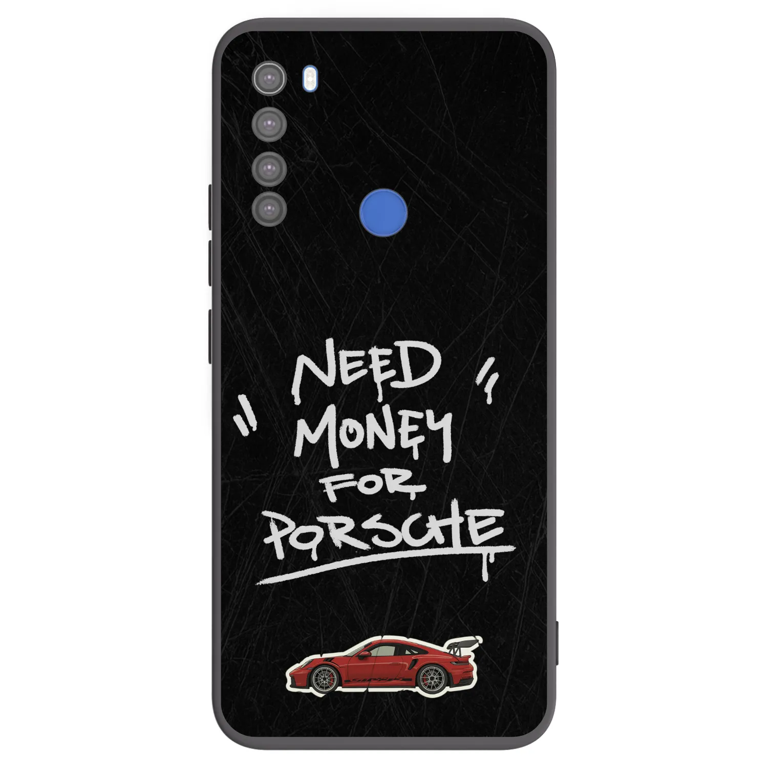Picasee crna silikonska maskica za Xiaomi Redmi Note 8T - Dark Racer