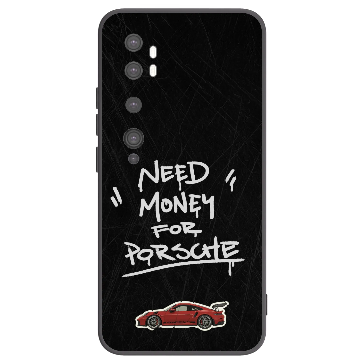 Picasee crna silikonska maskica za Xiaomi Mi Note 10 (Pro) - Dark Racer