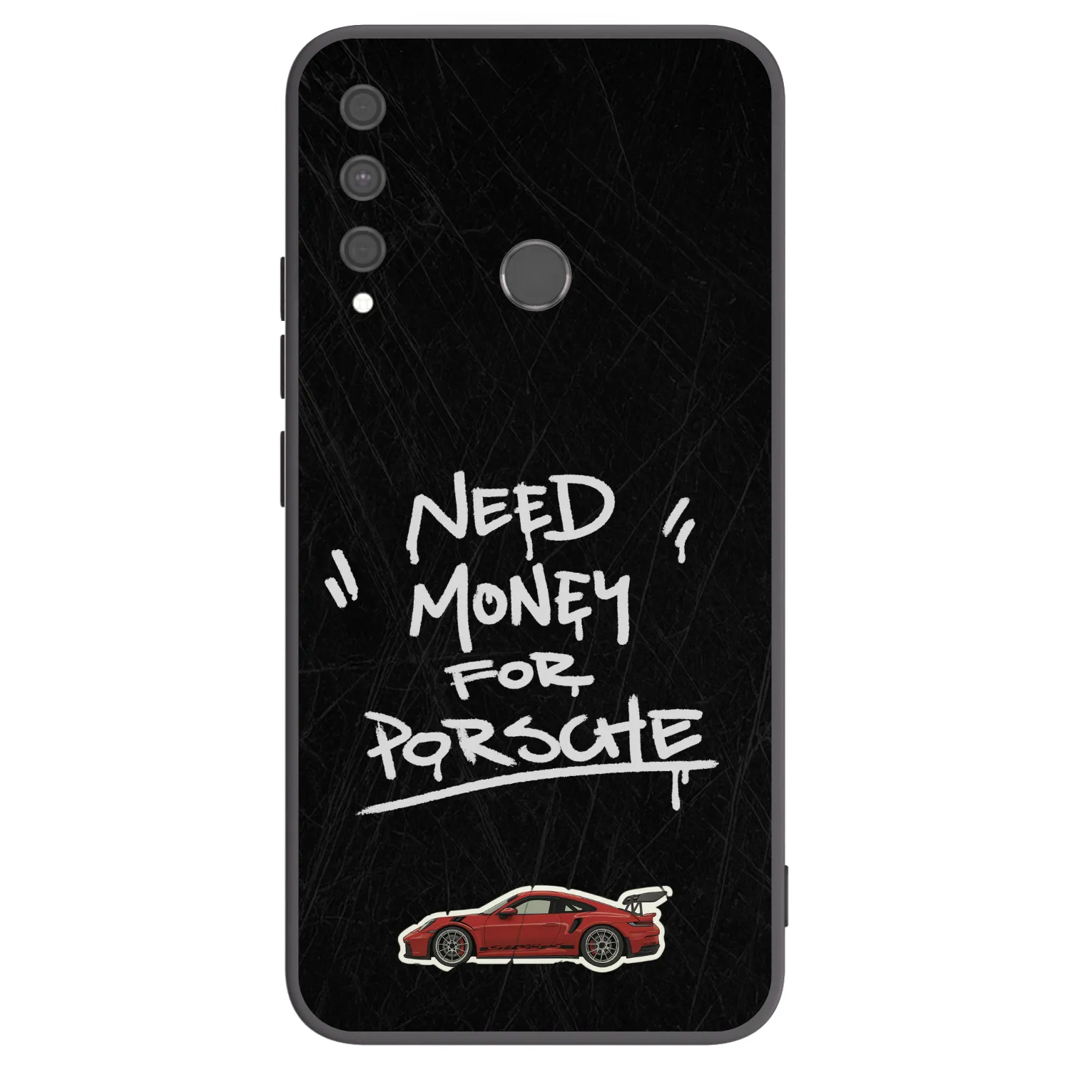 Picasee crna silikonska maskica za Huawei P40 Lite E - Dark Racer