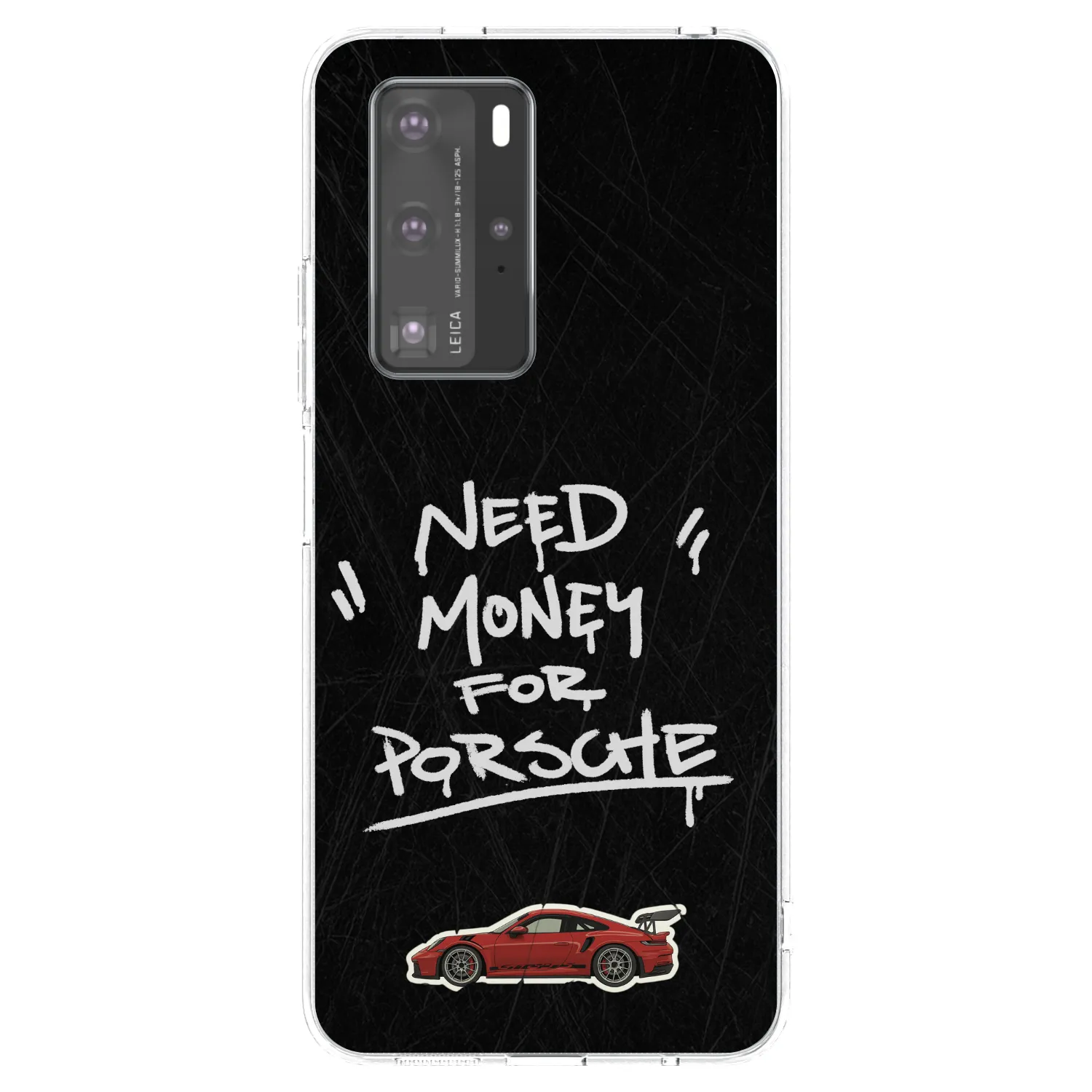 Picasee silikonska prozirna maskica za Huawei P40 Pro - Dark Racer