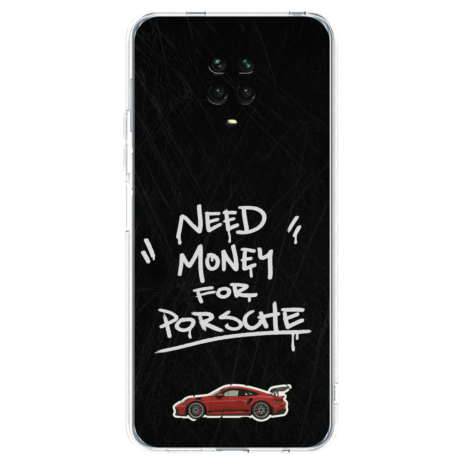 Picasee silikonska prozirna maskica za Xiaomi Redmi Note 9 Pro - Dark Racer