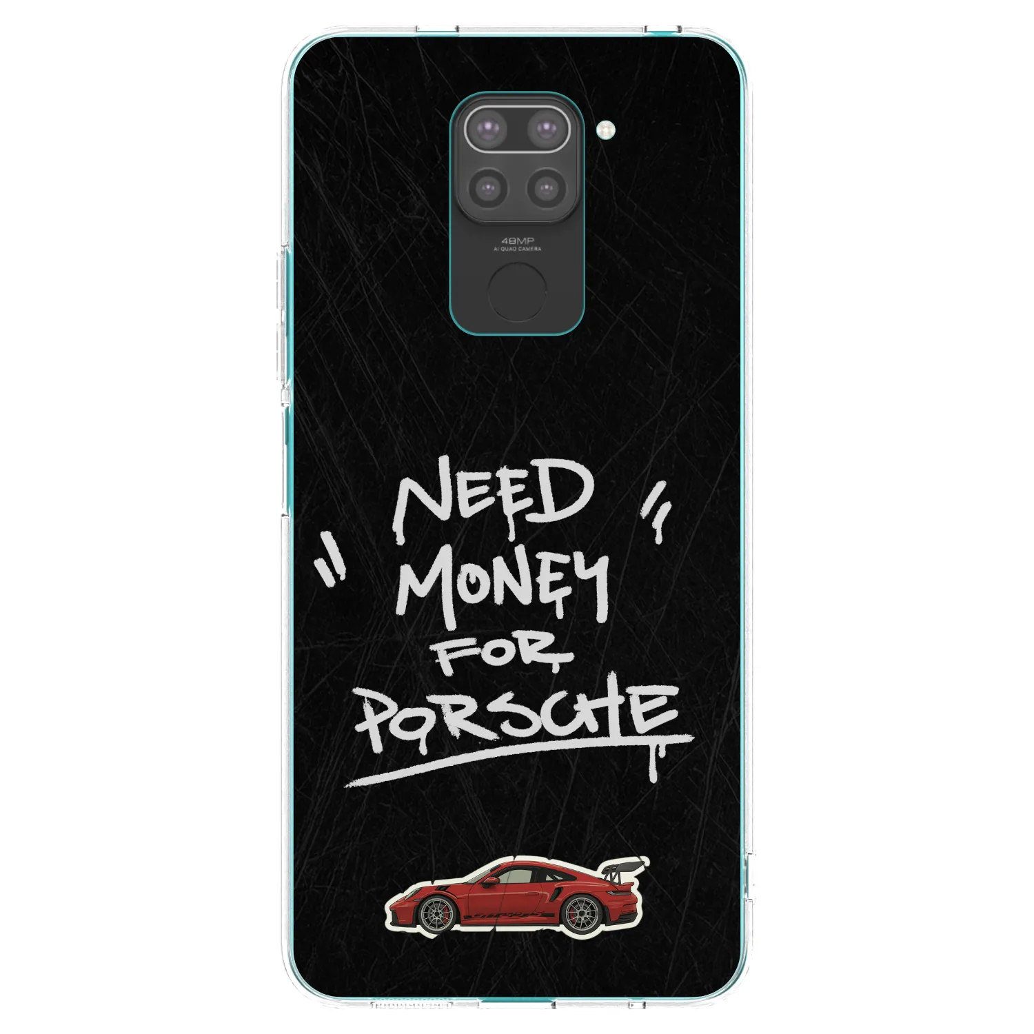 Picasee crna silikonska maskica za Xiaomi Redmi Note 9 - Dark Racer