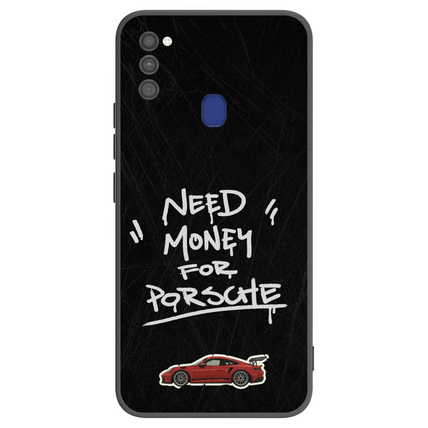 Picasee crna silikonska maskica za Samsung Galaxy M21 M215F - Dark Racer