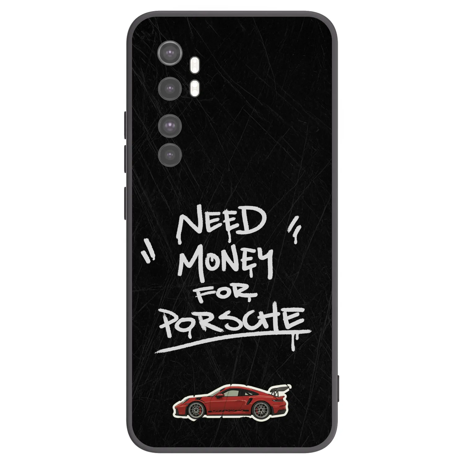 Picasee crna silikonska maskica za Xiaomi Mi Note 10 Lite - Dark Racer