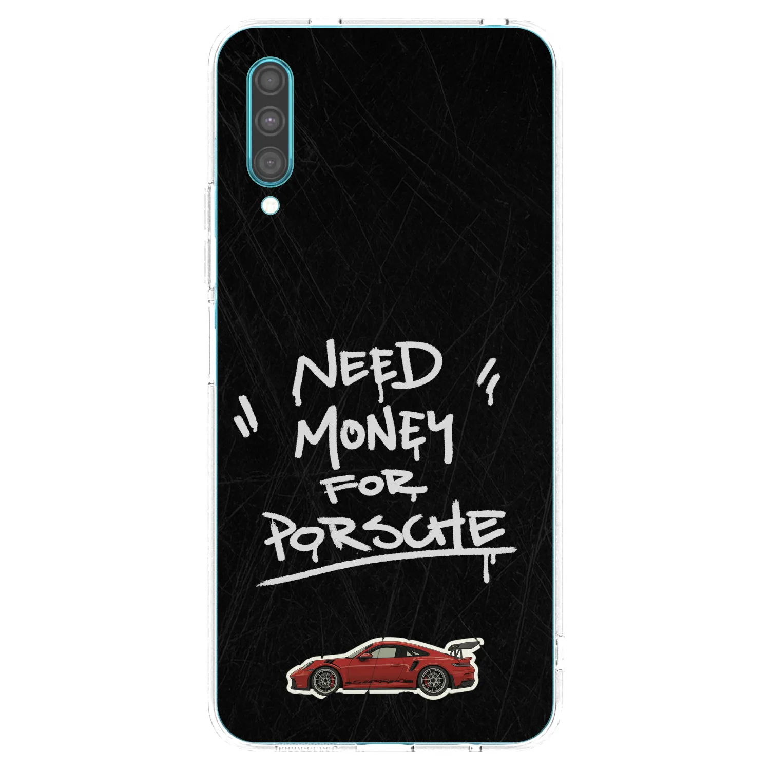 Picasee silikonska prozirna maskica za Samsung Galaxy A30s A307F - Dark Racer