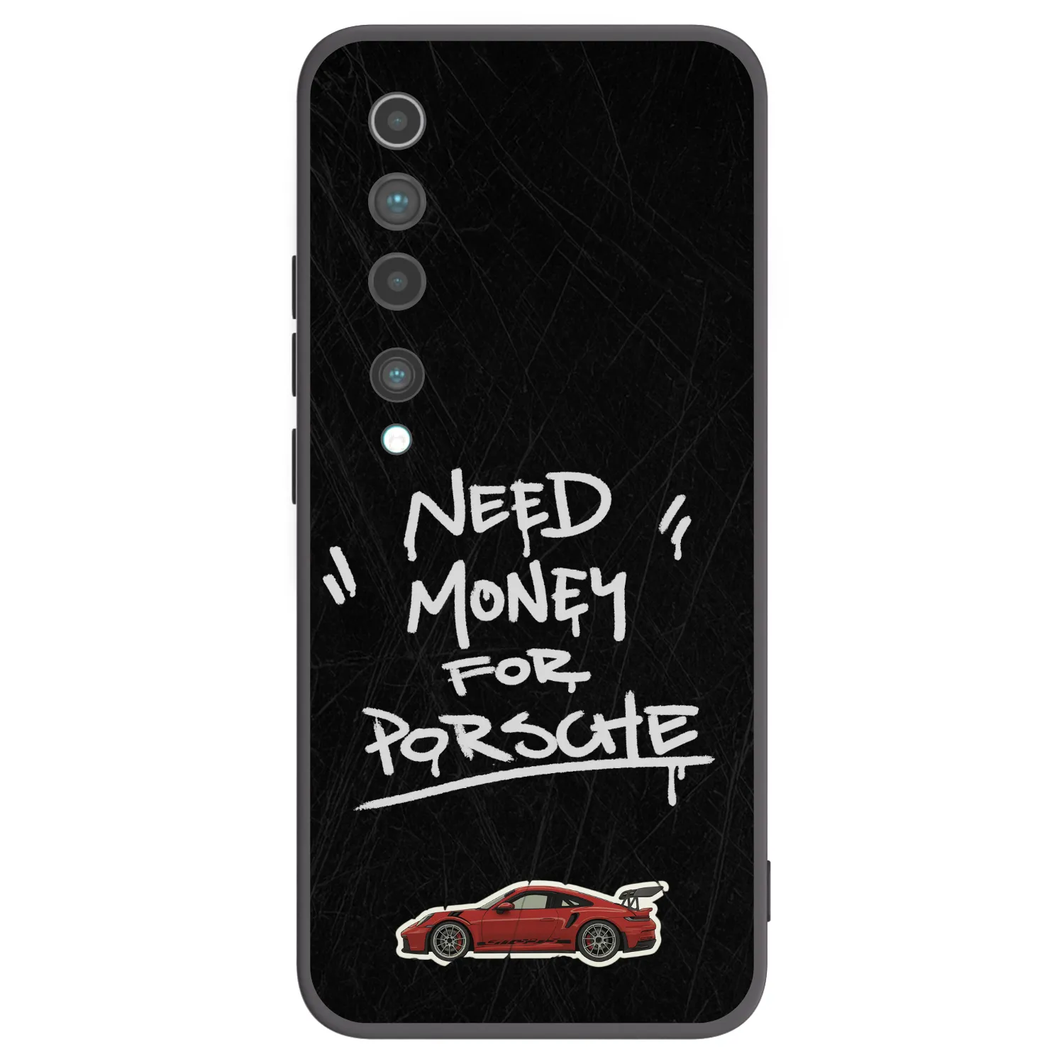 Picasee crna silikonska maskica za Xiaomi Mi 10 - Dark Racer