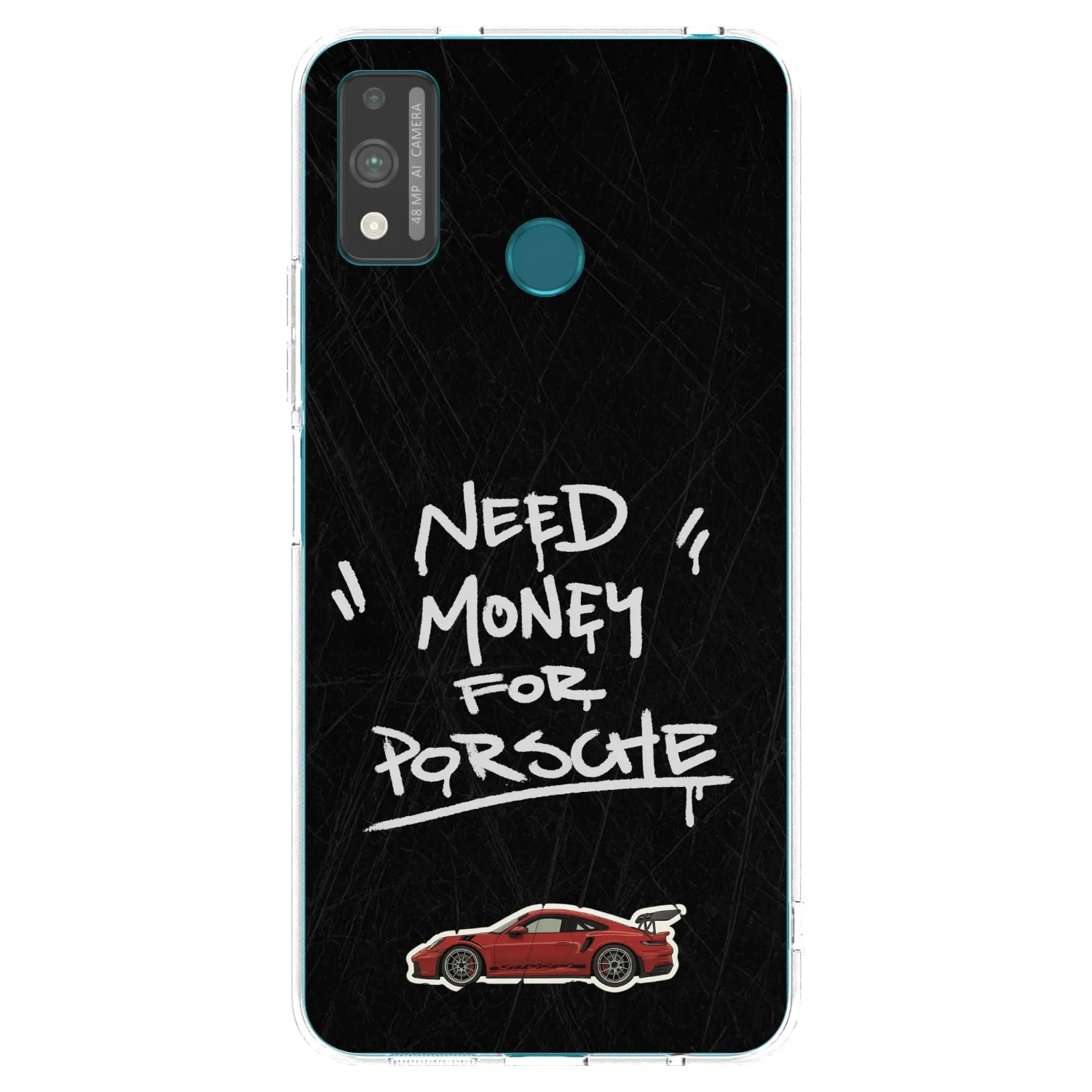 Picasee silikonska prozirna maskica za Honor 9X Lite - Dark Racer