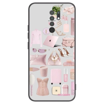 Picasee crna silikonska maskica za Xiaomi Redmi 9 - Glam Babe