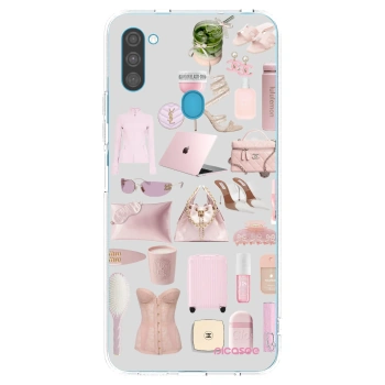 Picasee silikonska prozirna maskica za Samsung Galaxy M11 - Glam Babe