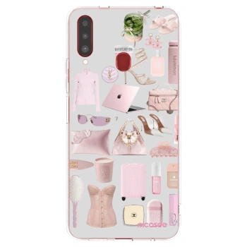 Picasee silikonska prozirna maskica za Samsung Galaxy A20s - Glam Babe