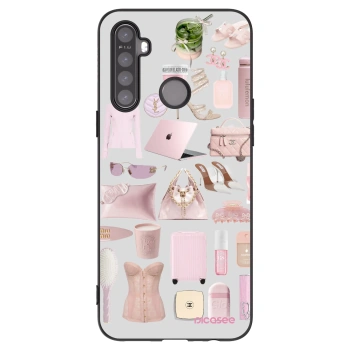 Picasee crna silikonska maskica za Realme 5 - Glam Babe