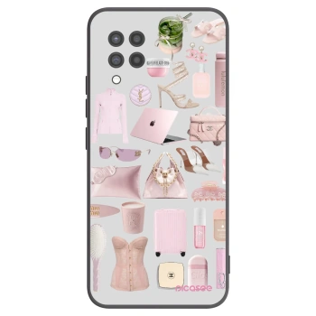Picasee crna silikonska maskica za Samsung Galaxy A42 A426B - Glam Babe