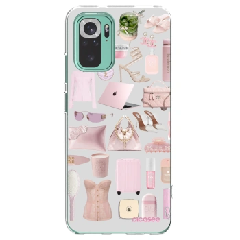Picasee silikonska prozirna maskica za Xiaomi Redmi Note 10 Pro - Glam Babe