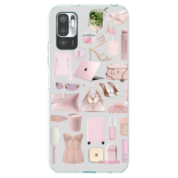 Picasee silikonska prozirna maskica za Xiaomi Redmi Note 10 5G - Glam Babe