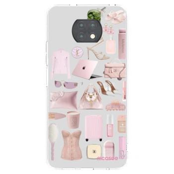 Picasee silikonska prozirna maskica za Xiaomi Redmi Note 9T - Glam Babe