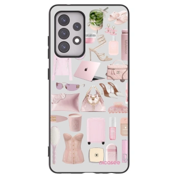 Picasee crna silikonska maskica za Samsung Galaxy A52s 5G A528B - Glam Babe