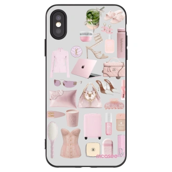 Picasee crna silikonska maskica za Apple iPhone XS Max - Glam Babe