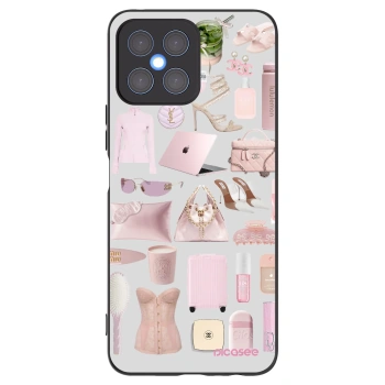 Picasee crna silikonska maskica za Honor X8 4G - Glam Babe