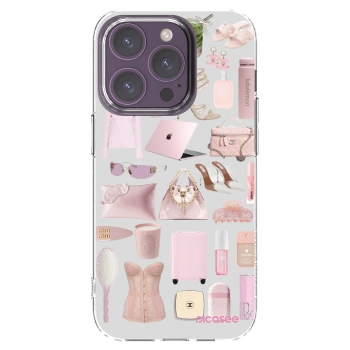 Picasee silikonska prozirna maskica za Apple iPhone 14 Pro - Glam Babe