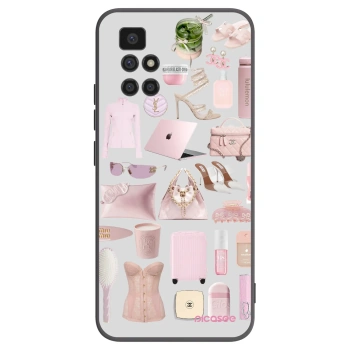 Picasee crna silikonska maskica za Xiaomi Redmi 10 (2022) - Glam Babe