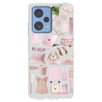 Picasee silikonska prozirna maskica za Xiaomi Redmi Note 12 Pro 5G - Glam Babe