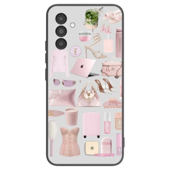 Picasee crna silikonska maskica za Samsung Galaxy A04s A047F - Glam Babe