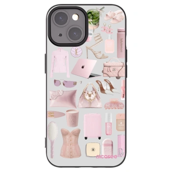 Picasee crna silikonska maskica za Apple iPhone 15 - Glam Babe
