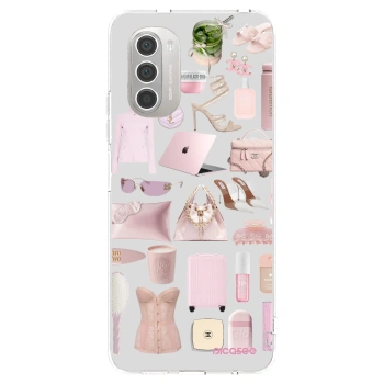 Picasee silikonska prozirna maskica za Motorola Moto G51 - Glam Babe