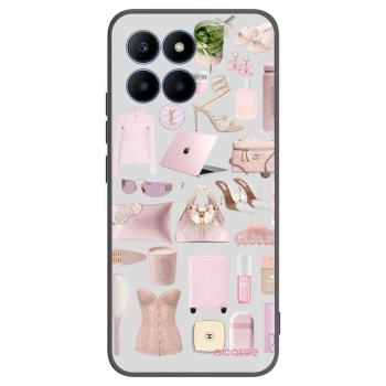 Picasee crna silikonska maskica za Honor 70 Lite - Glam Babe