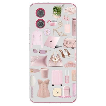 Picasee silikonska prozirna maskica za Motorola Moto G84 5G - Glam Babe