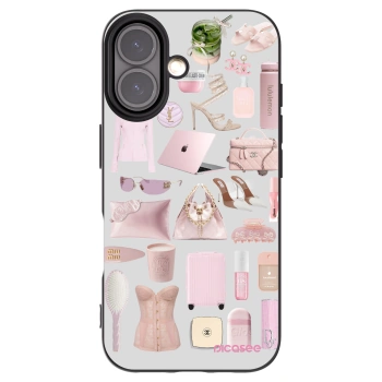 Picasee crna silikonska maskica za Apple iPhone 16 - Glam Babe