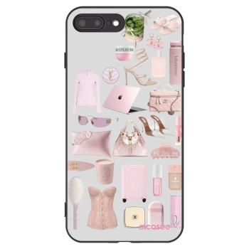 Picasee crna silikonska maskica za Apple iPhone 7 Plus - Glam Babe