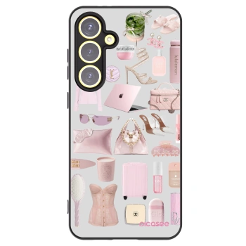 Picasee crna silikonska maskica za Samsung Galaxy S24 FE S721B - Glam Babe