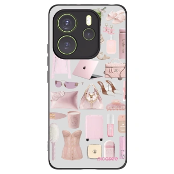 Picasee crna silikonska maskica za Xiaomi Redmi Note 14 4G - Glam Babe