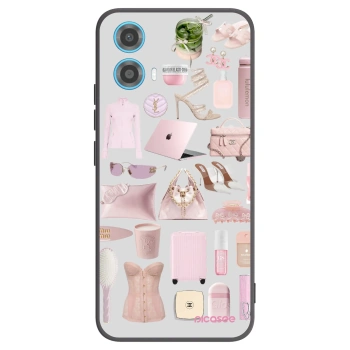 Picasee crna silikonska maskica za Motorola Moto G34 5G - Glam Babe