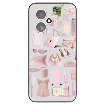 Picasee crna silikonska maskica za Honor 400 5G - Glam Babe