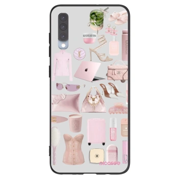 Picasee crna silikonska maskica za Samsung Galaxy A70 A705F - Glam Babe