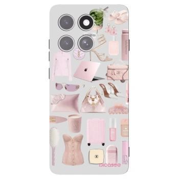Picasee crna silikonska maskica za Motorola Edge 60 Pro - Glam Babe