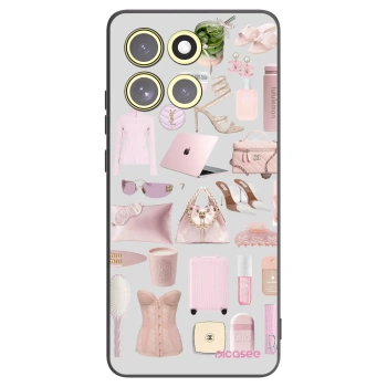 Picasee crna silikonska maskica za Motorola Moto G86 5G - Glam Babe