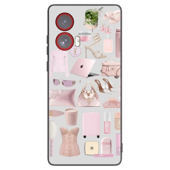 Picasee crna silikonska maskica za Motorola Edge 50 Fusion - Glam Babe