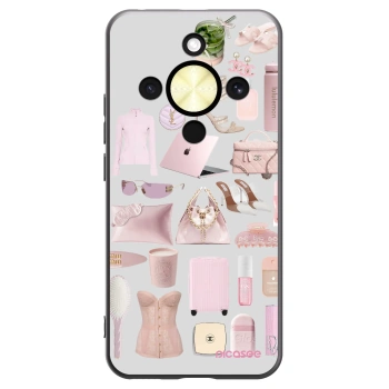 Picasee crna silikonska maskica za Honor Magic8 Lite 5G - Glam Babe