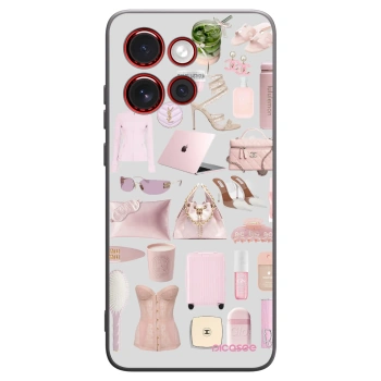 Picasee crna silikonska maskica za Motorola Edge 60 Neo 5G - Glam Babe