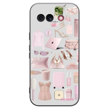 Picasee crna silikonska maskica za Google Pixel 10a - Glam Babe