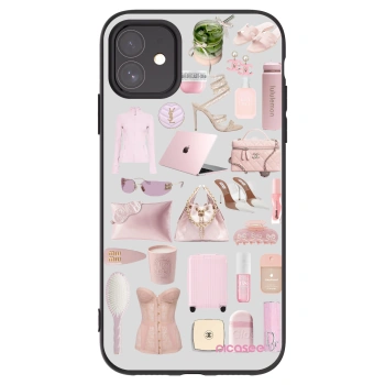 Picasee crna silikonska maskica za Apple iPhone 11 - Glam Babe